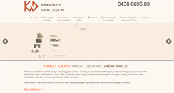 Desktop Screenshot of kimberleywebdesign.com.au